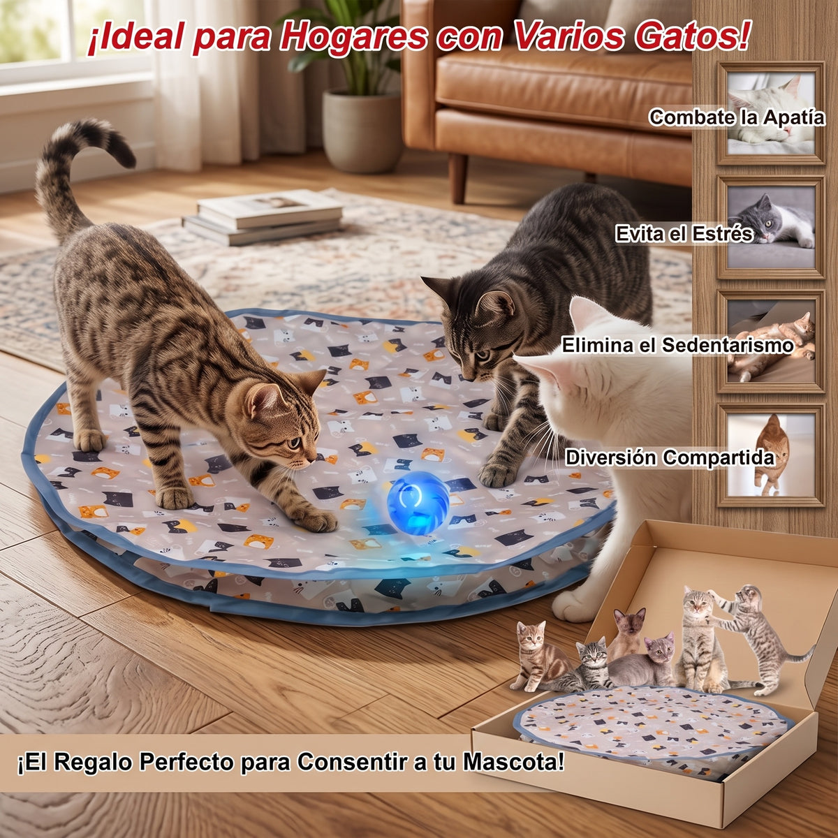 Pelota Inteligente Escondite Para Gatos