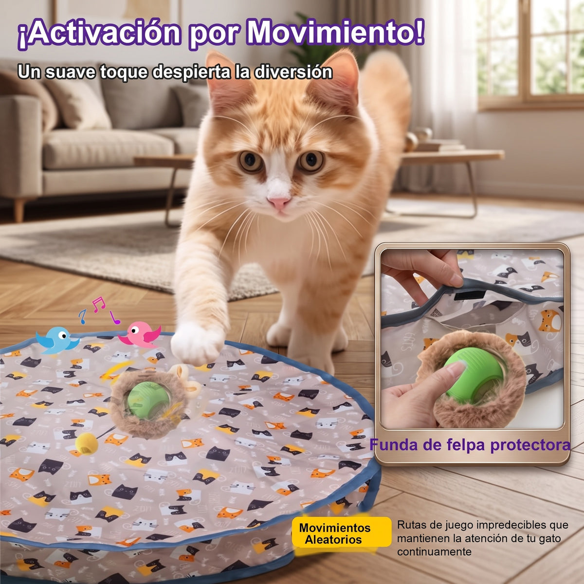 Pelota Inteligente Escondite Para Gatos